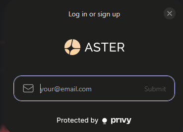 Регистрация на Aster с помощью e-mail Регистрация на Aster с помощью e-mail